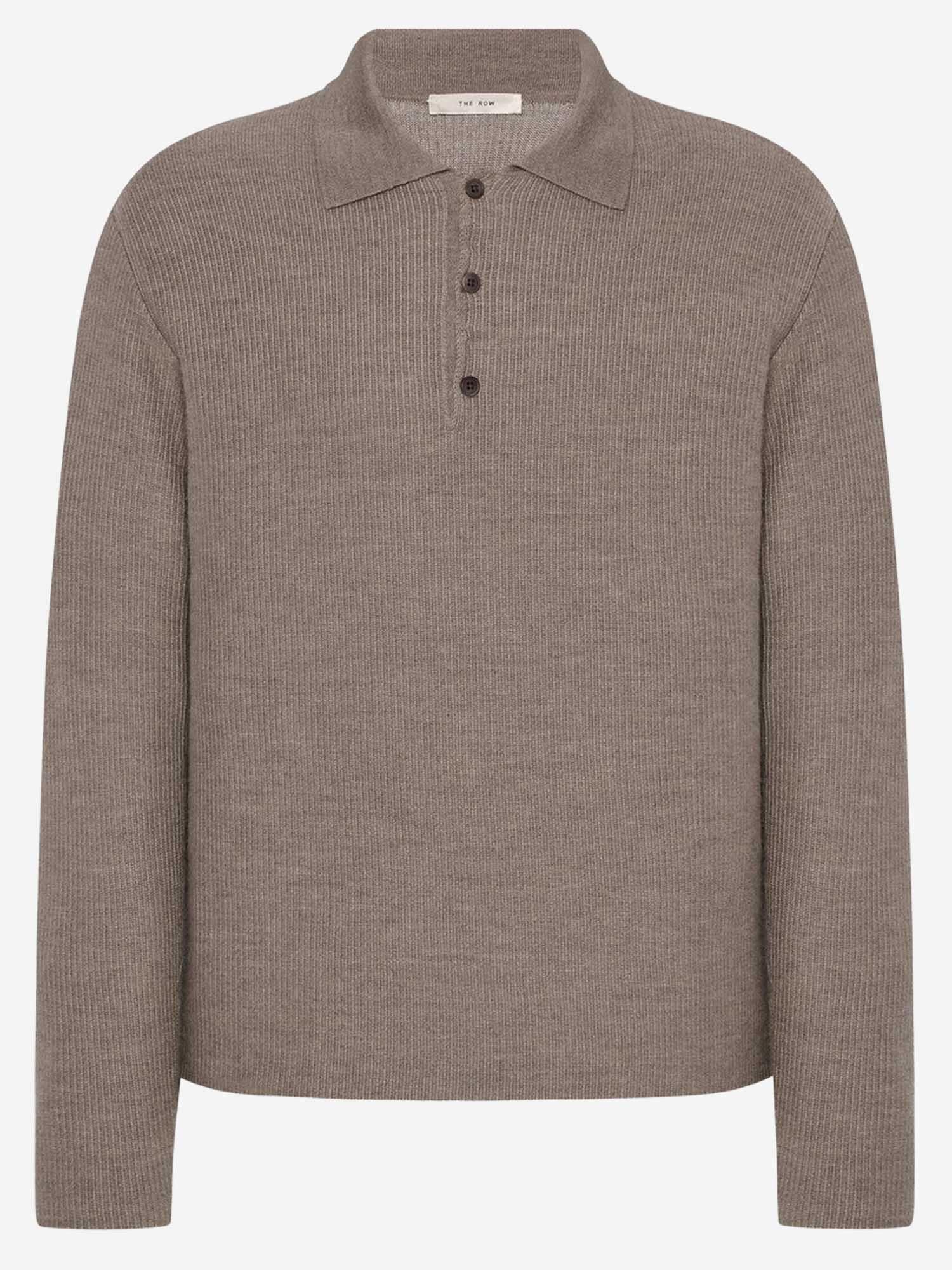POLO A MANICHE LUNGHE BERTRAM IN CASHMERE 1434Y498 LPB THE ROW 