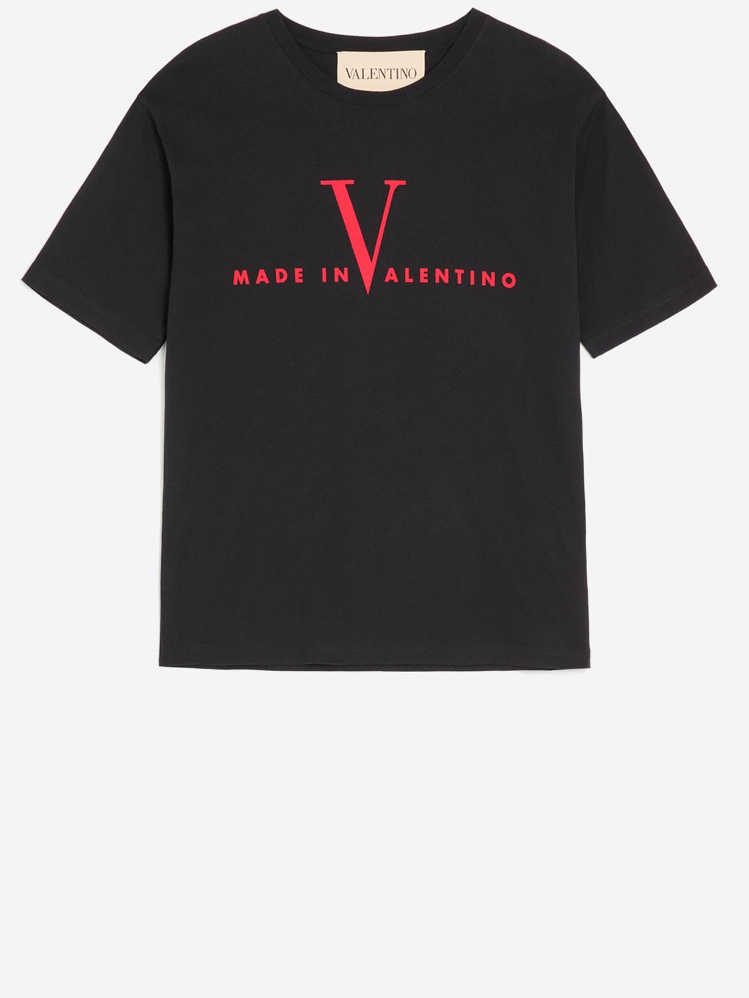 T-SHIRT IN COTONE CON LOGO 8V3MG16P BAQ0NR VALENTINO 