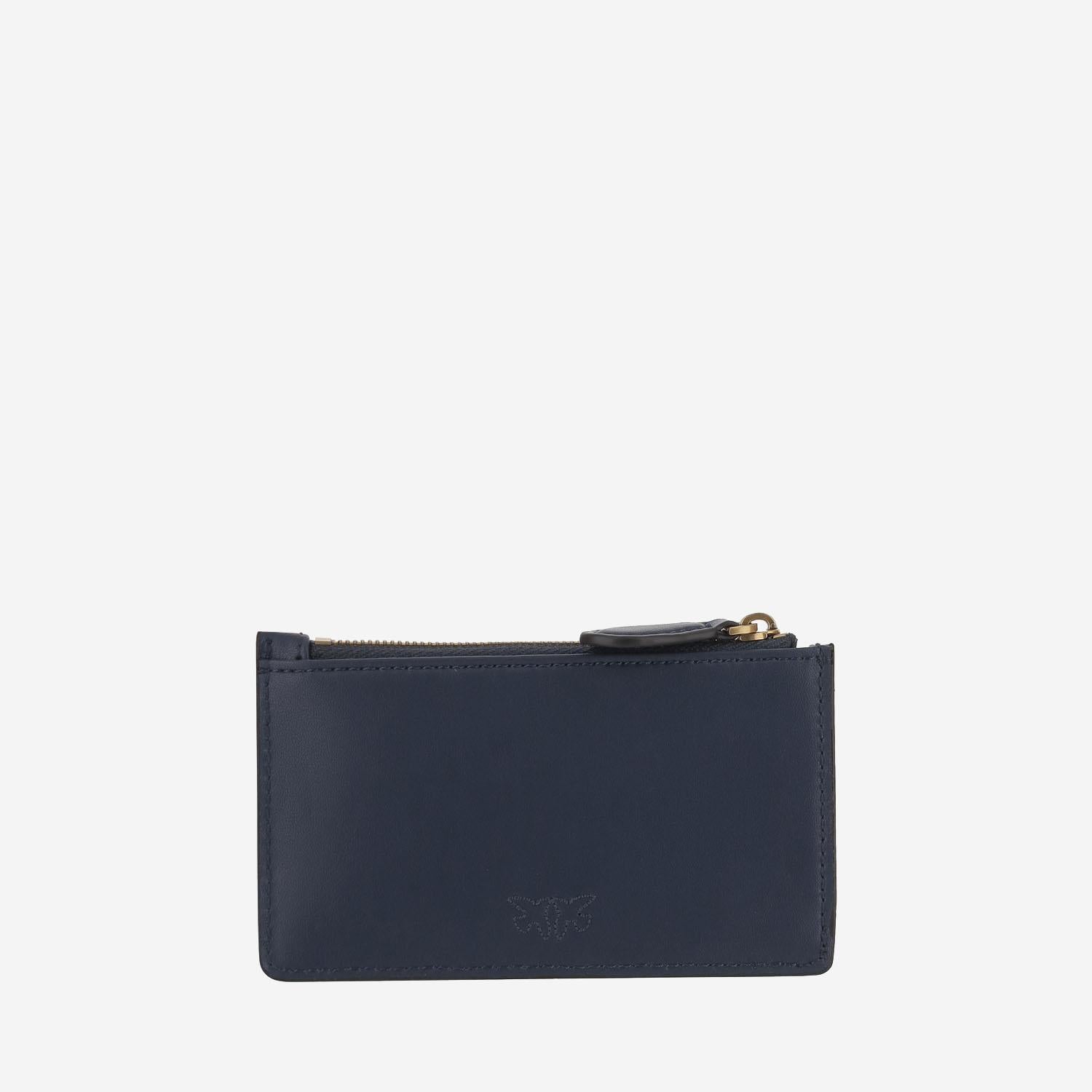 PORTA CARTE LOVE BIRDS IN PELLE 100251 A0F1G08Q PINKO 