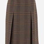 GONNA MIDI IN LANA PRINCIPE DI GALLES 831068 Y9I702849 SAINT LAURENT 