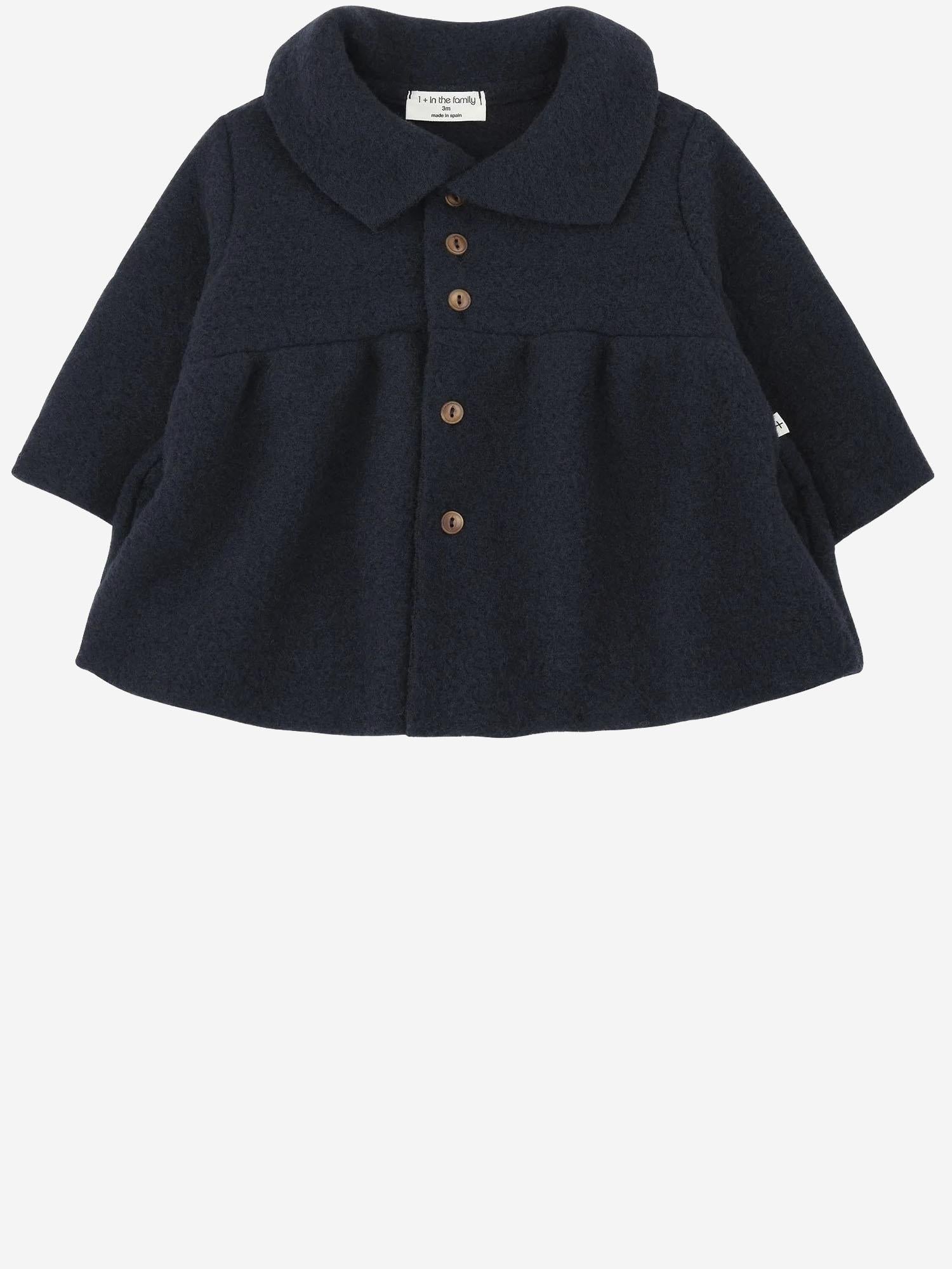 CAPPOTTO IN MISTO LANA 25W220 DARKBLUE 1+ IN THE FAMILY KIDS 