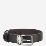 Cintura reversibile bicolor in pelle 222359 BLACK/EBONY MONTBLANC 
