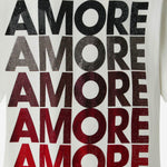 T-shirt con lettering Amore in strass 105526 A33IZR2 PINKO 