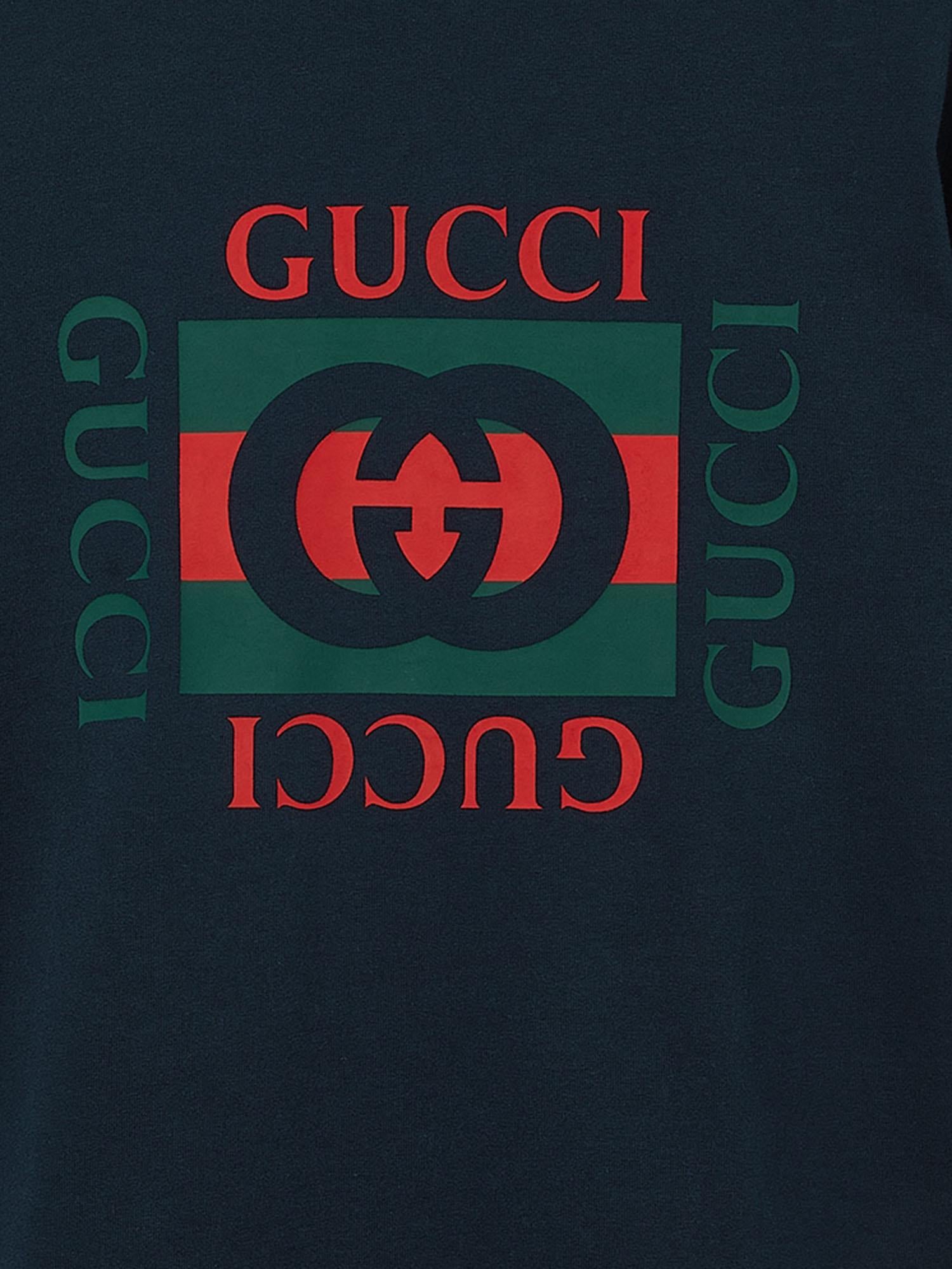 T-SHIRT IN COTONE CON STAMPA LOGO 784361 XJGKA4735 GUCCI 