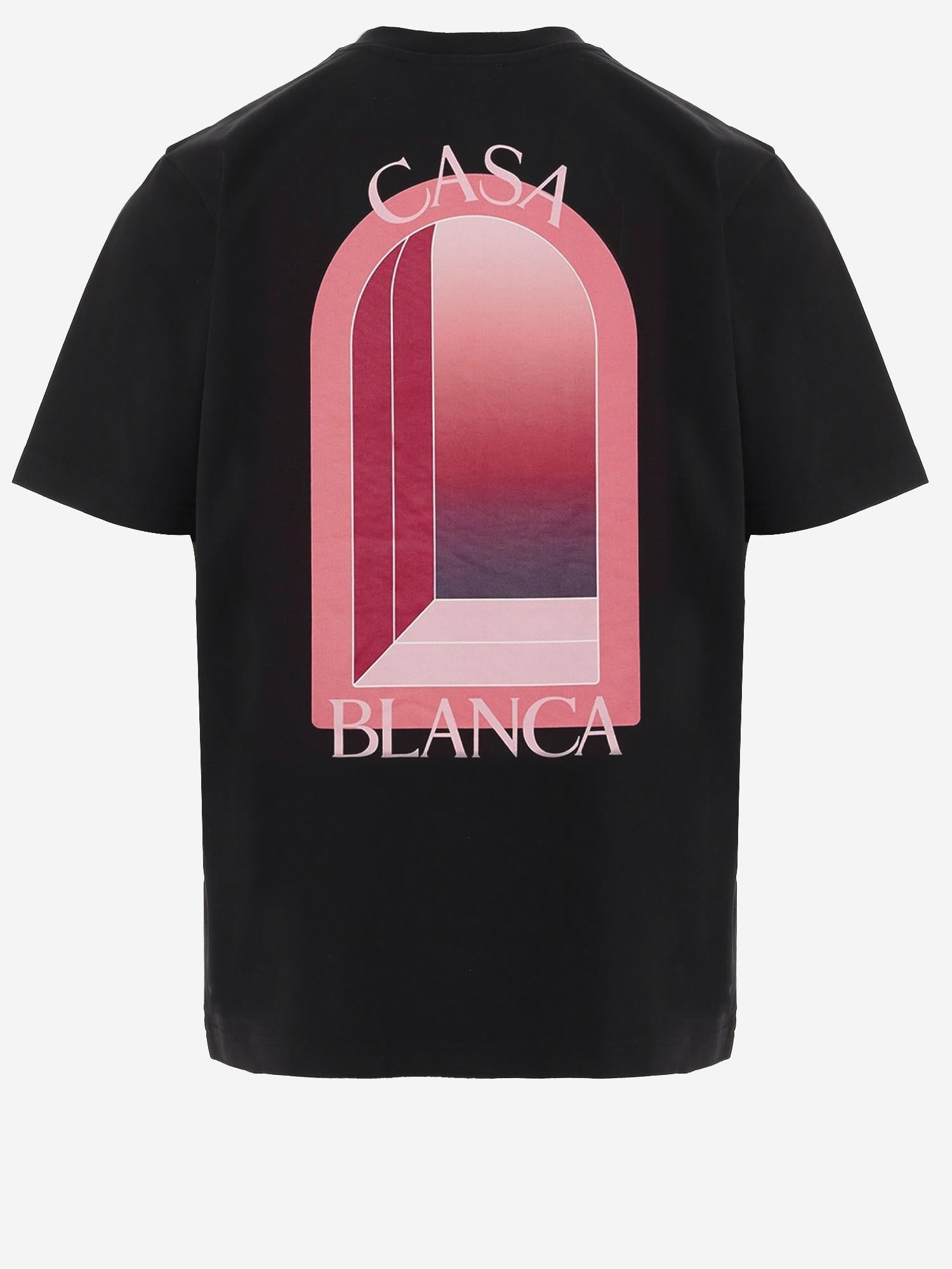 T-SHIRT IN COTONE CON STAMPA MSS26JTS001 11 CASABLANCA 