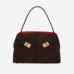 BORSA A SPALLA HUG SOFT IN SUEDE 219816 035 SALVATORE FERRAGAMO 