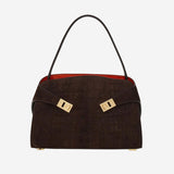 BORSA A SPALLA HUG SOFT IN SUEDE 219816 035 SALVATORE FERRAGAMO 