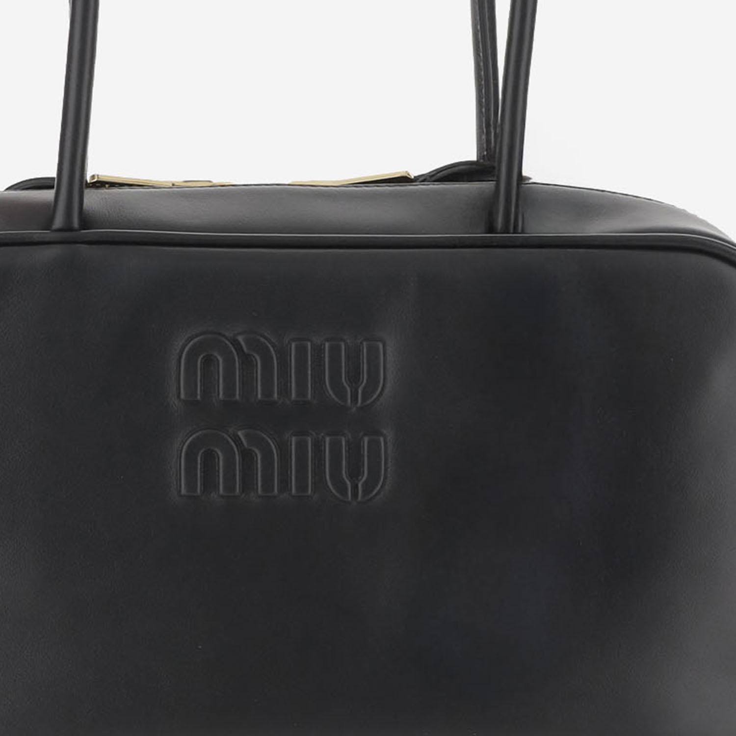 BORSA BEAU IN PELLE 5BB117 2CRWF0002 MIU MIU 