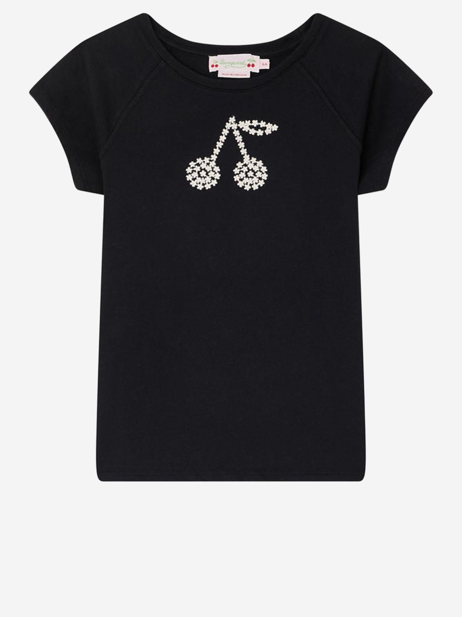 T-SHIRT ASMAE  IN COTONE CON RICAMO LOGO S06GTSK00006 199A BONPOINT KIDS 