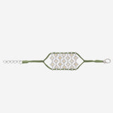 BRACCIALE ARGENTO CON DETTAGLIO GEOMETRICO BRASILIA OLIVE SILVIA BINI GIOIELLI 