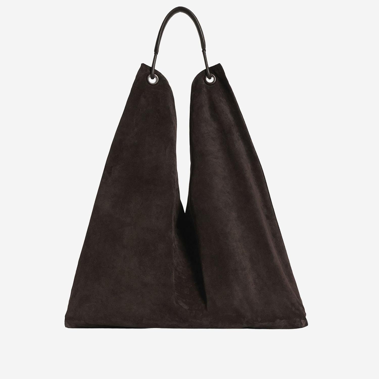 BORSA IN PELLE SCAMOSCIATA BINDLE THREE W1263L613 BRMS THE ROW 