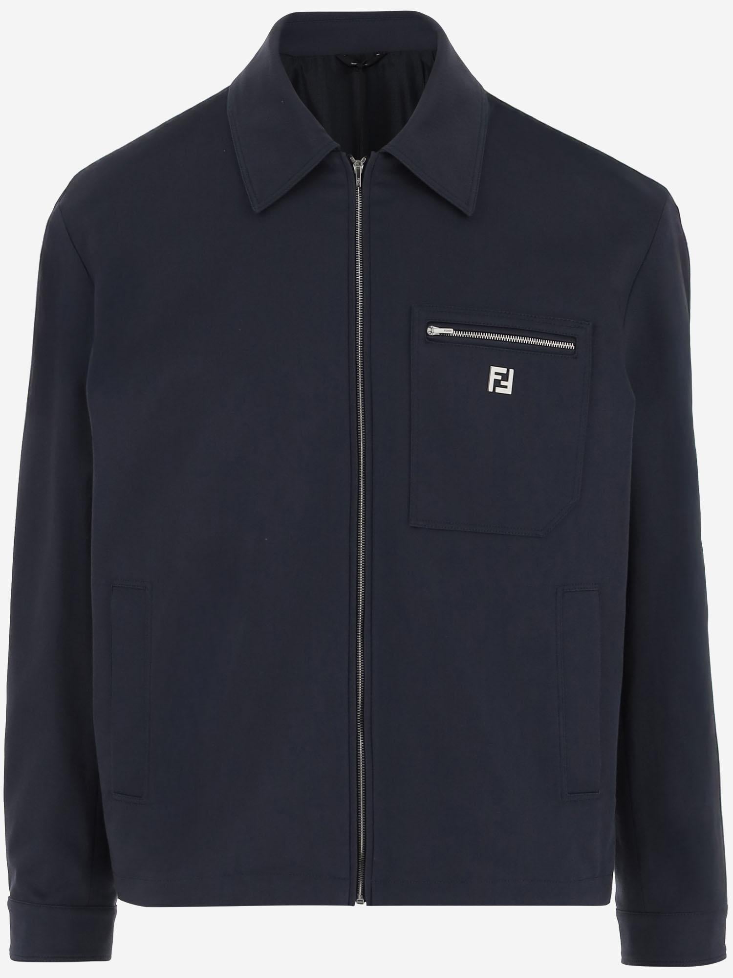 GIACCA IN COTONE STRETCH CON LOGO FW1393 AUVIF0PTH FENDI 