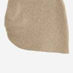 SCIALLE IN MISTO ALPACA CON SPALLA ANNODATA AW25A2574Y306 HUSK LAUREN MANOOGIAN 