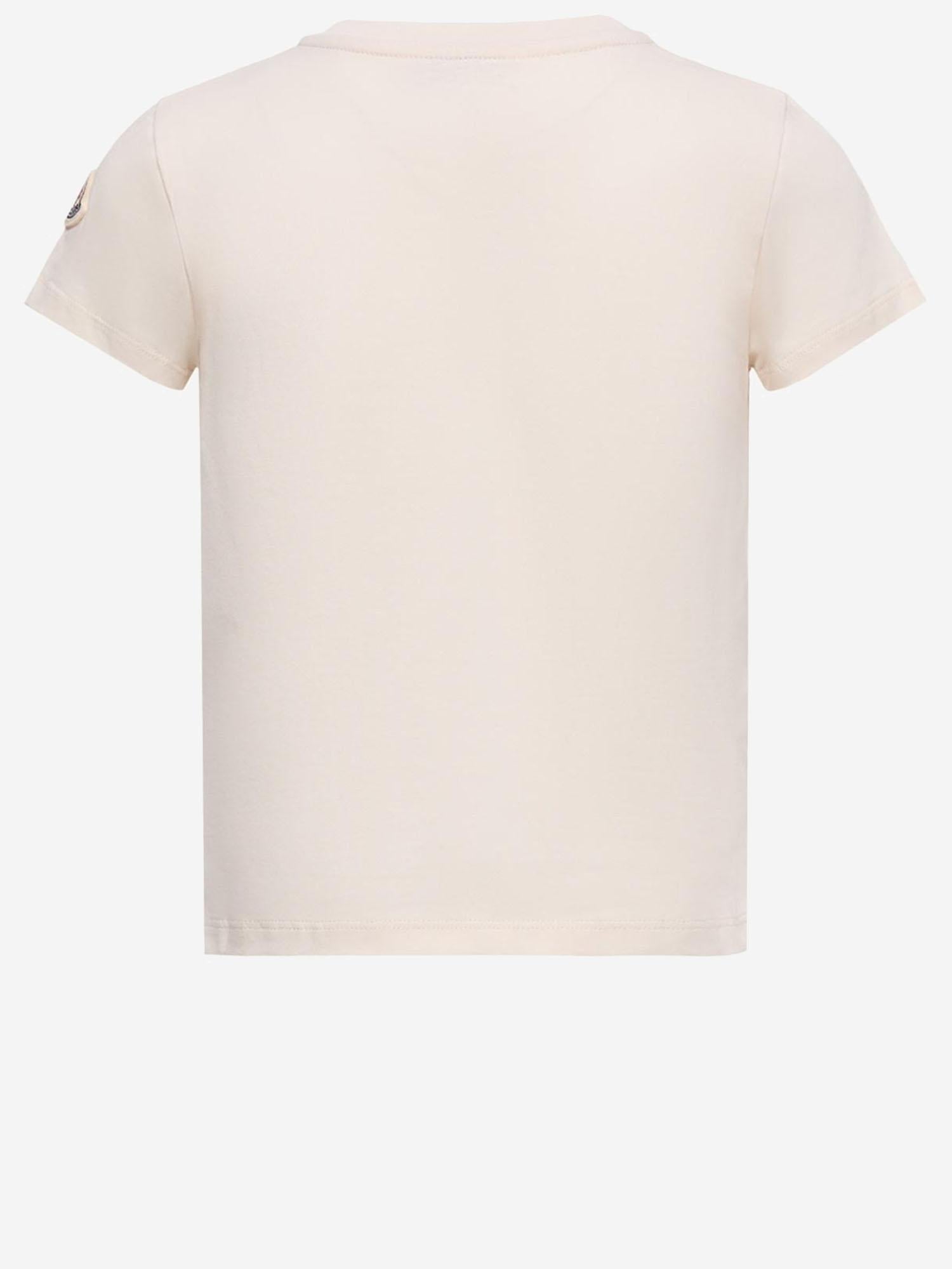 T-SHIRT IN COTONE CON LOGO 8C0000989AT9 050 MONCLER ENFANTS 