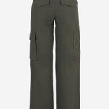 PANTALONI CARGO IN COTONE CON FINITURE CHECK 8118420 MARROWGREEN BURBERRY 