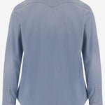 CAMICIA IN DENIM DI COTONE STRETCH WEST 76A2621 GHERARDI 