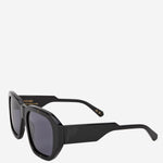 OCCHIALI DA SOLE BROKEN COSMO CON LOGO BROKENCOSMO ALLBLACK FACE HIDE 