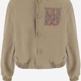 GIACCA IN MISTO COTONE CON LOGO WDJP324030U BG WE11 DONE 