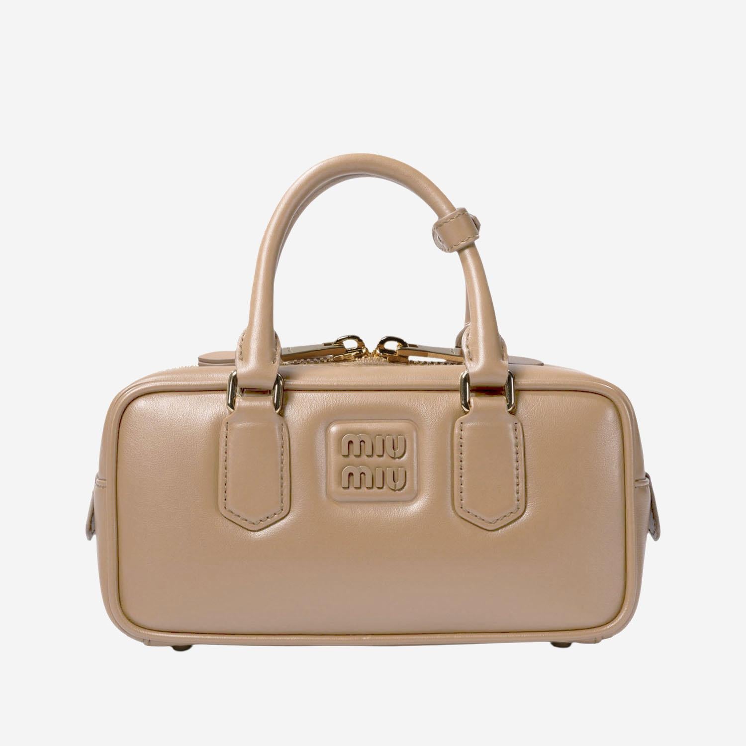 BORSA A MANO ARCADIE IN PELLE 5BB142 ACR3F0036 MIU MIU 