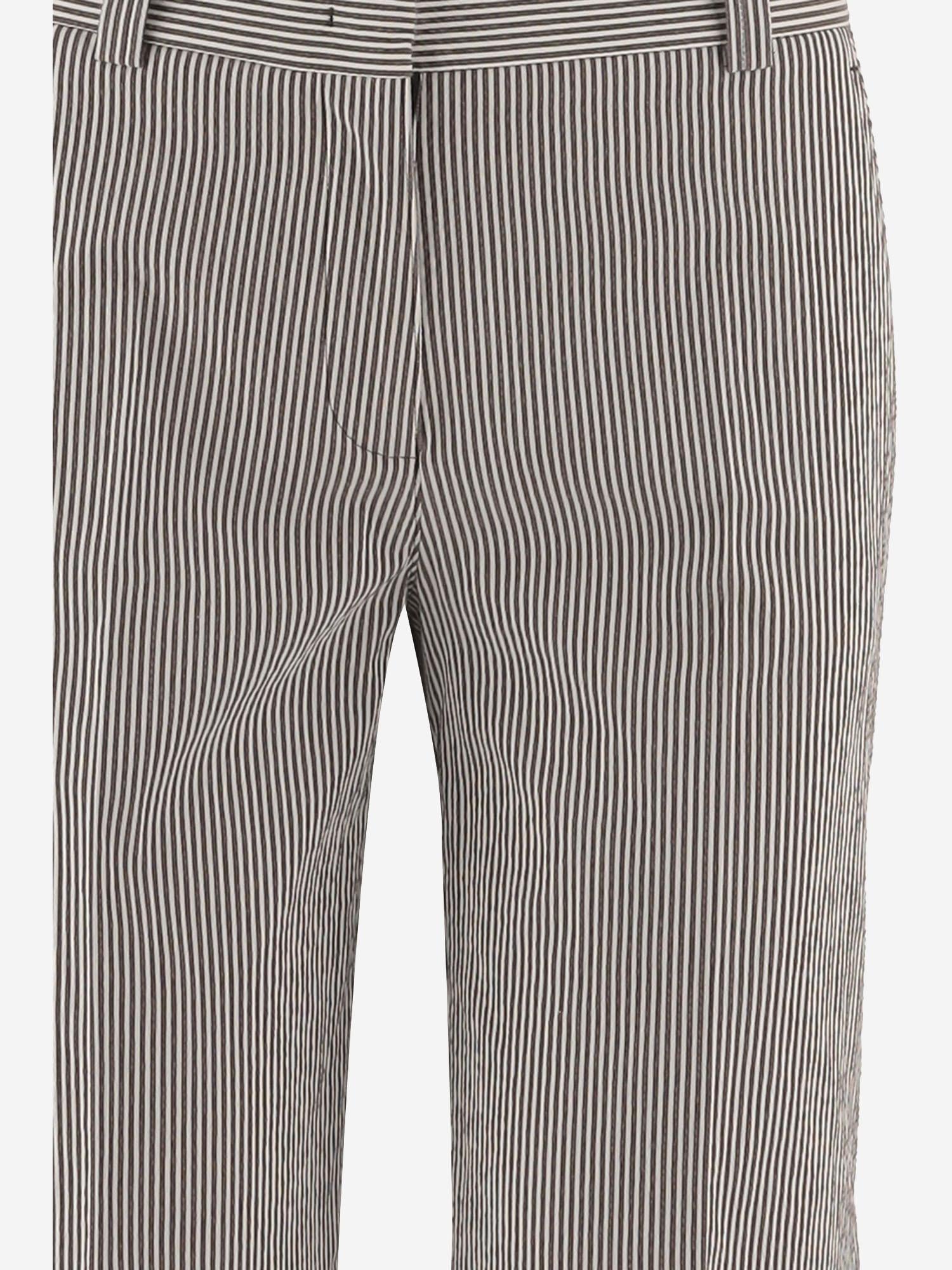PANTALONI IN MISTO COTONE STRETCH A RIGHE MELODYB 5063573 QL2 