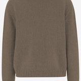 CARDIGAN IN CASHMERE D229WS BROWNMOULINE OLIVER LATTUGHI 