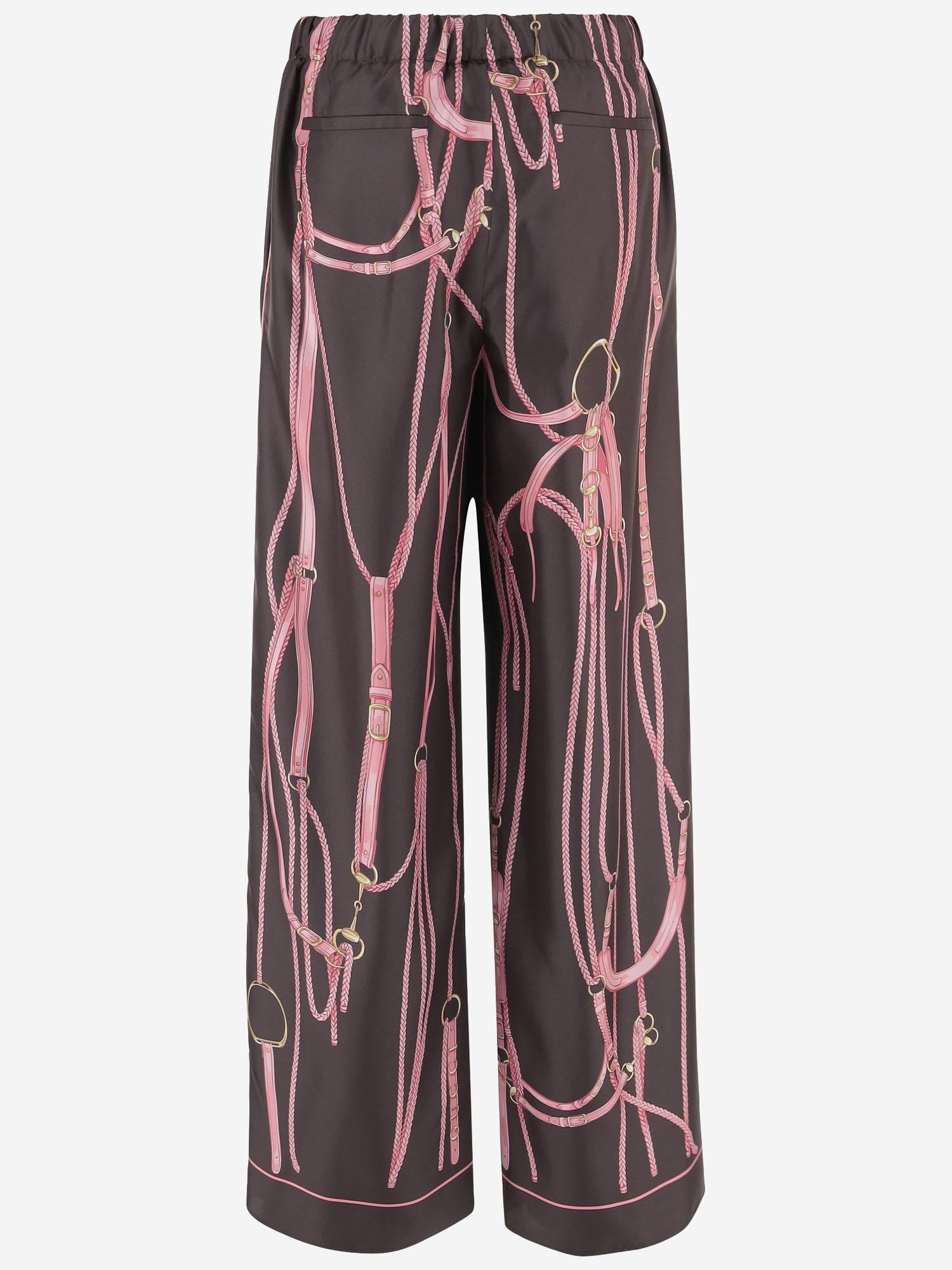 Pantaloni in seta 848564 Z7A0C2083 GUCCI 
