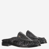 MULES LE LOAFER IN PELLE D'ANGUILLA 869742 0WXAF1000 SAINT LAURENT 