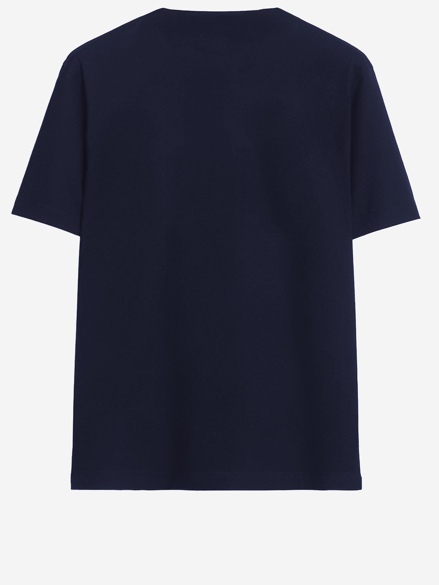 T-SHIRT IN COTONE CON LOGO 8122388 NAVY BURBERRY 