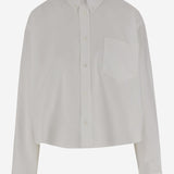 CAMICIA CROPPED IN COTONE FSH770CO0031 168 AMI 
