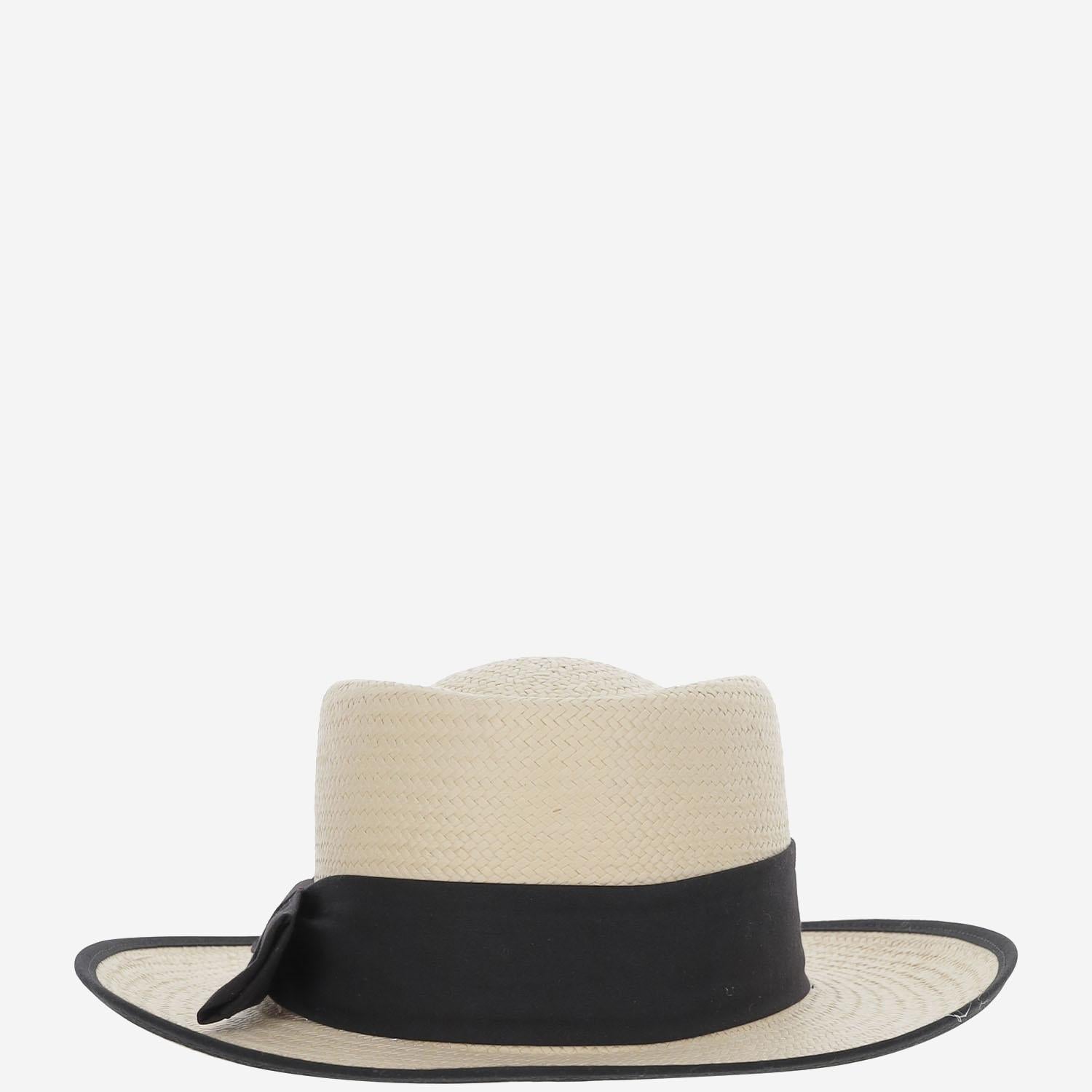 CAPPELLO OVALE IN PAGLIA SOMBREROOVALADONEGRO NATURAL ALEXIA ALVAREZ DE TOLEDO 