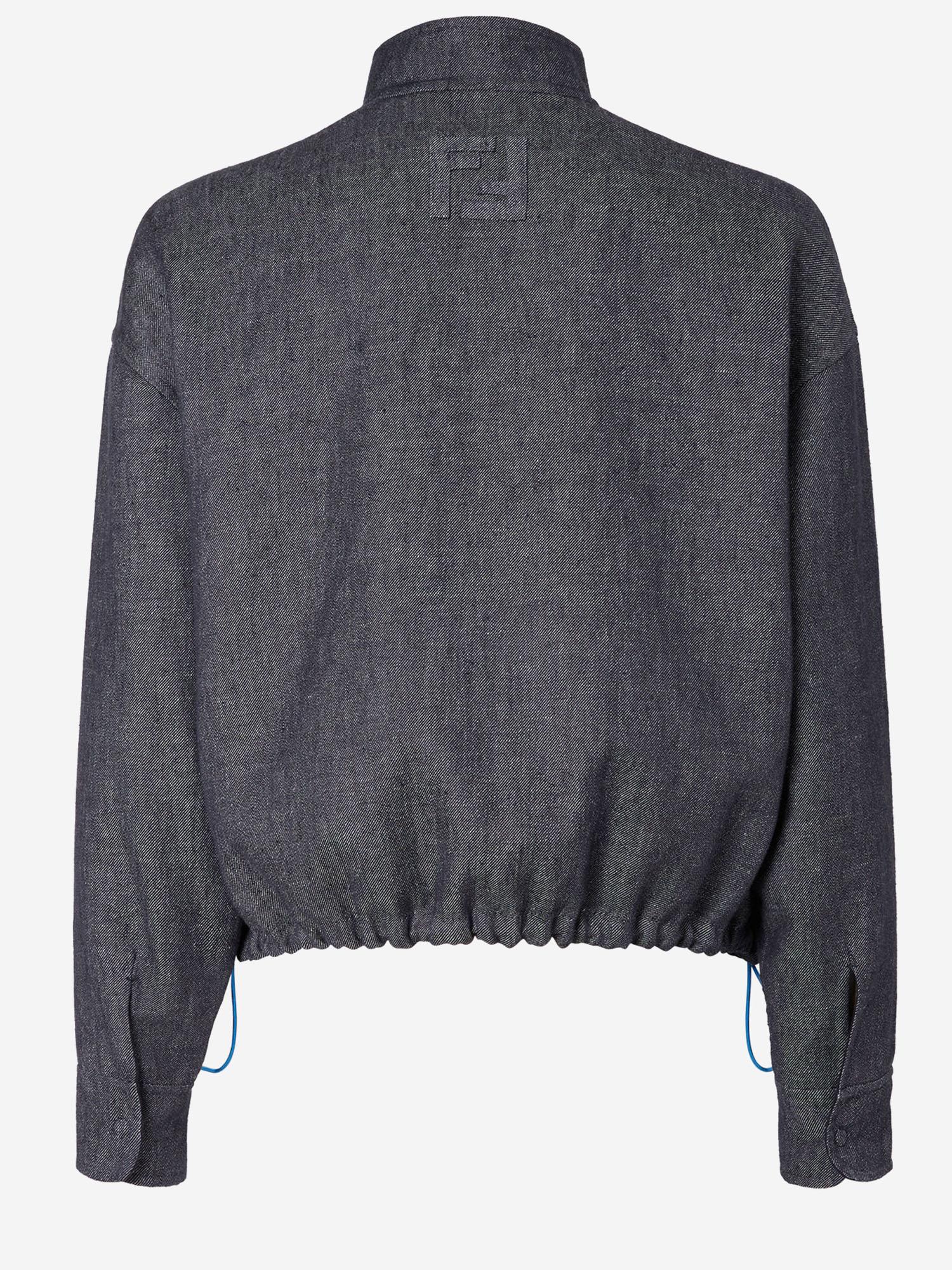 GIACCA REVERSIBILE IN LINO E COTONE FW1433 AYUDF0QG0 FENDI 