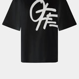 T-SHIRT IN COTONE CON LOGO 44MAA120S26J00L 001 OFF-WHITE 
