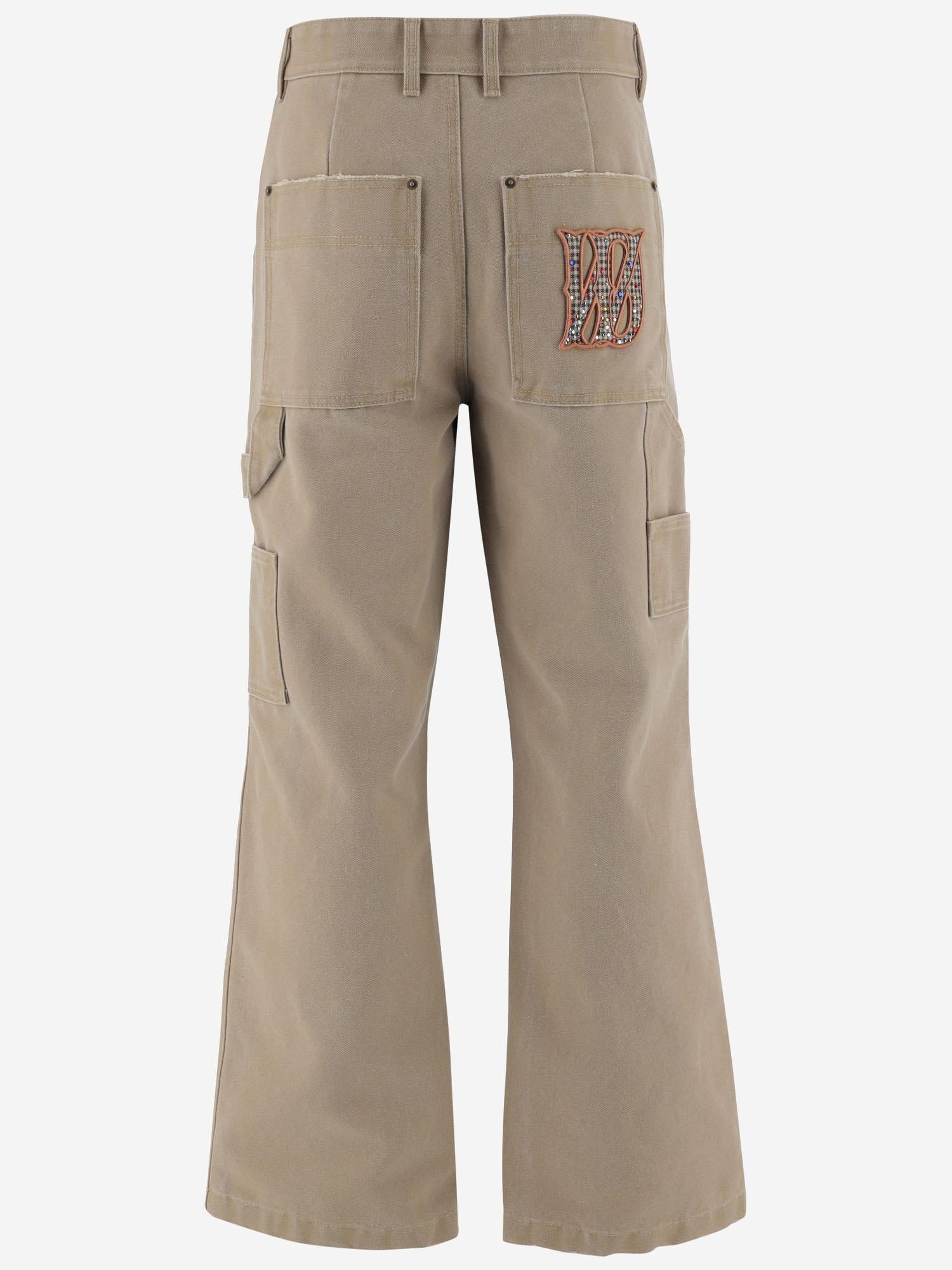PANTALONI IN MISTO COTONE WDPT324265W BG WE11 DONE 