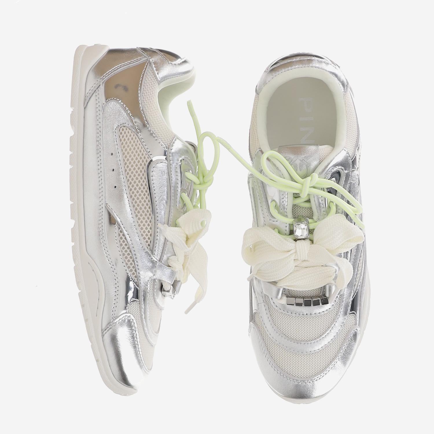 SNEAKERS YULIA IN PELLE E MESH CON LACCI BICOLORE SS0185 P146ZZF PINKO 