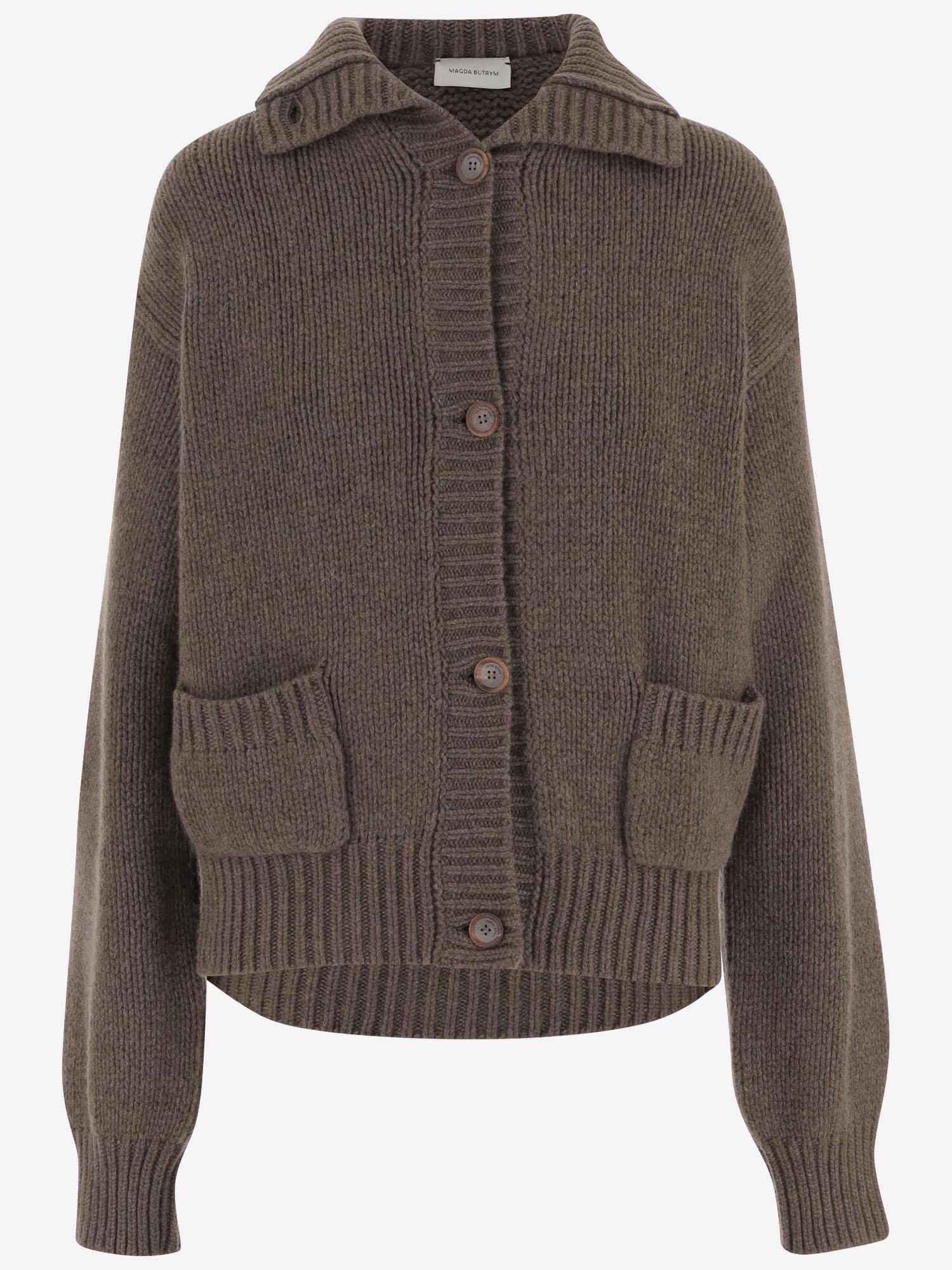 CARDIGAN IN CASHMERE 311925 BROWN MAGDA BUTRYM 