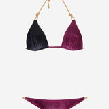 COSTUME DA BAGNO VENUS CON MOTIVO COLOR-BLOCK VENUSVELVET NEROBORDEAUX VVIDI 