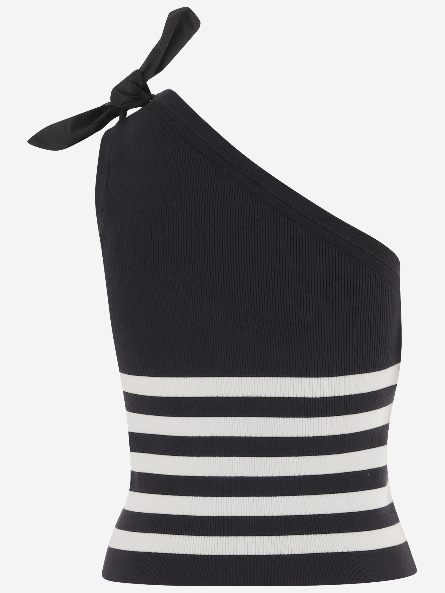 TOP MONOSPALLA CON MOTIVO A RIGHE KN3338092 5970 PATOU 