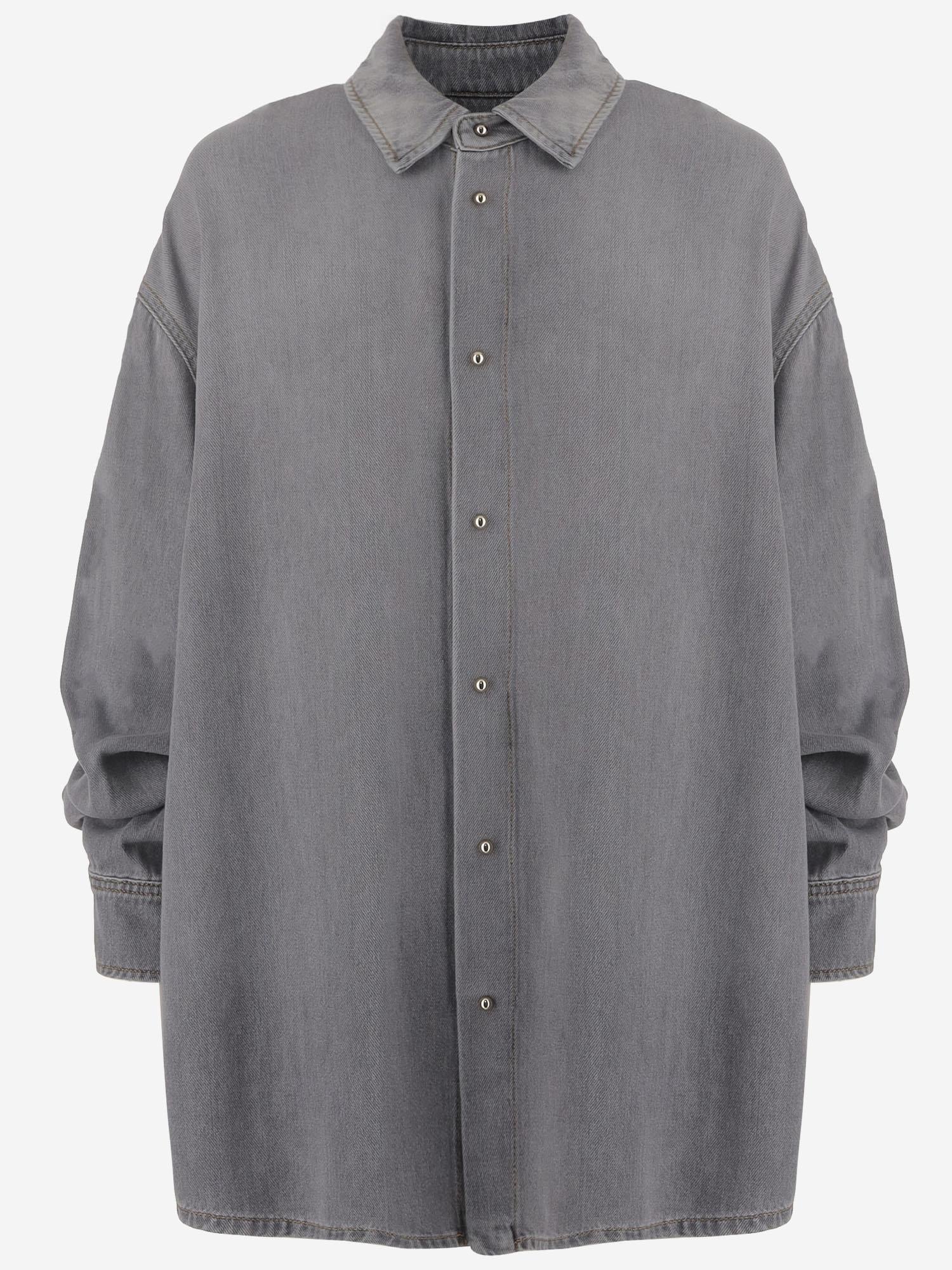 CAMICIA KEANU IN COTONE E LYOCELL WSH16 TBW01W115 DARKPARK 