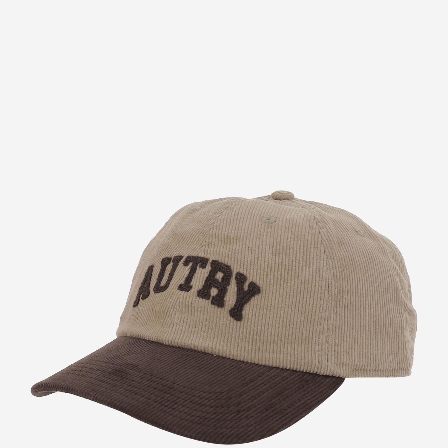 CAPPELLO IN VELLUTO CON LOGO ACPUQ9BY LIGHTBROWN AUTRY 
