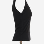 CANOTTA IN COTONE STRETCH 8124387 BLACK BURBERRY 