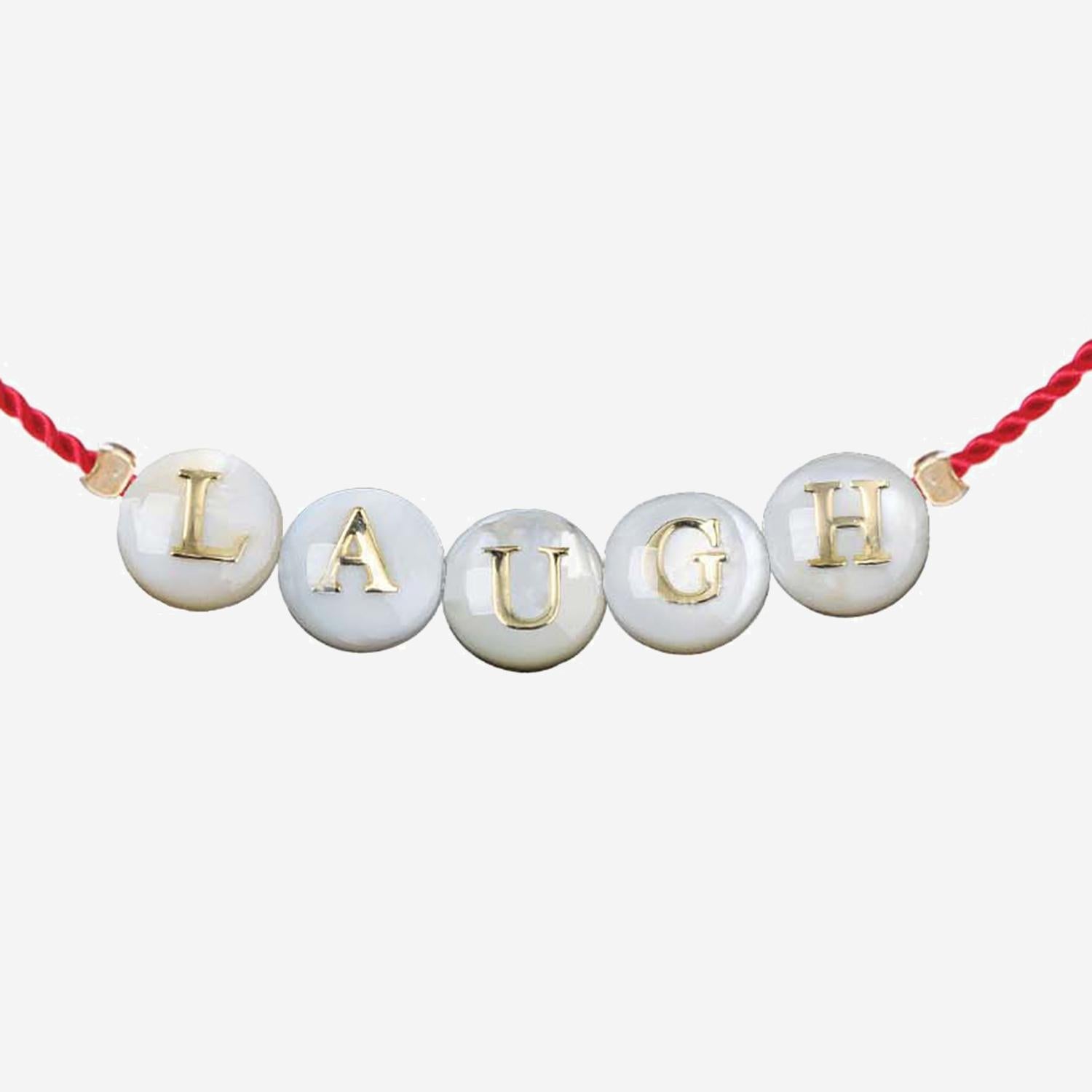 BRACCIALE SHELL CON PERLE IN VETRO SHELLLAUGH  SORBET ISLAND 