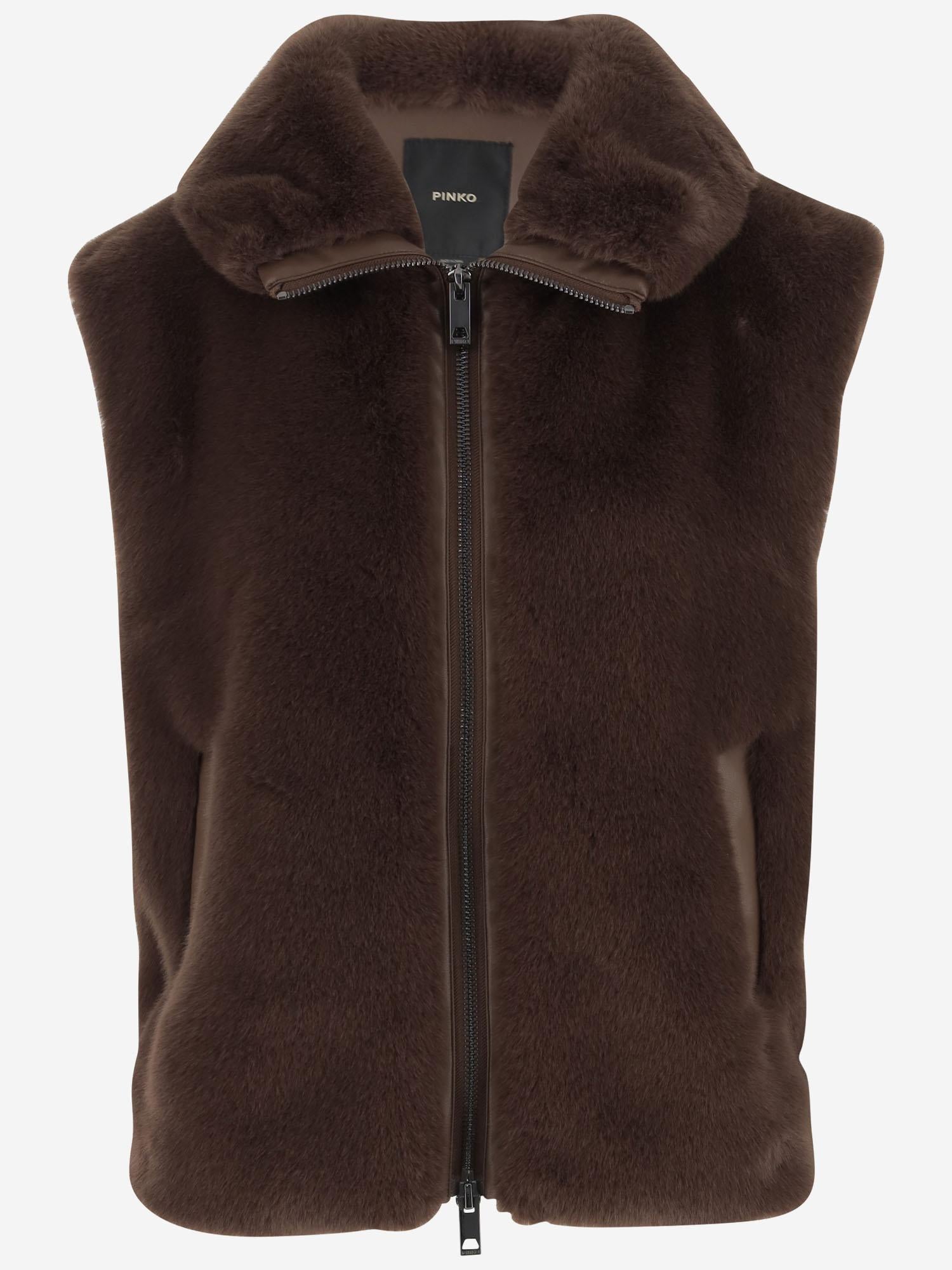 GILET DEYN IN NYLON 105107 A2WNL74 PINKO 