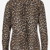 CAMICIA IN SETA LEOPARDATA Q588E231 NATURAL EQUIPMENT 
