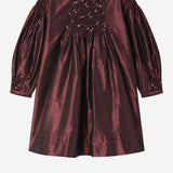 Abito Jeanne in seta ricamata e arricciata W05GDRW00002 052B BONPOINT KIDS 