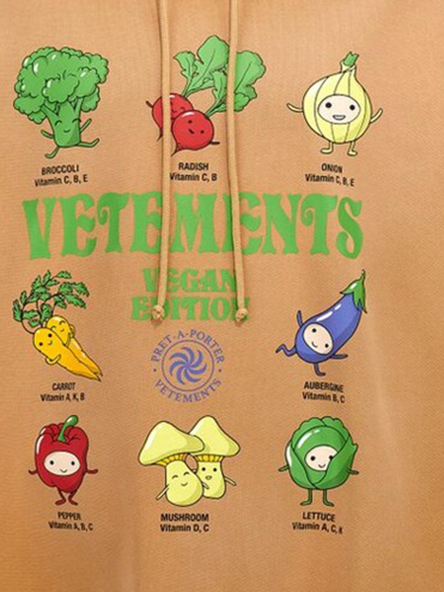 FELPA IN COTONE CON STAMPA FRESH VEGGIES UE54HD360E EARTH VETEMENTS 