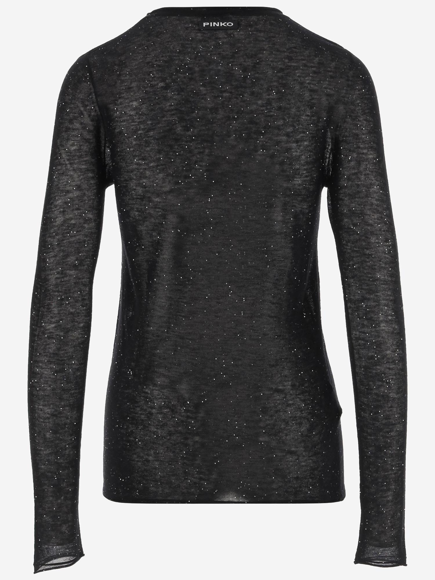MAGLIA IN LANA SEMI TRASPARENTE 105398 A2PMZ99 PINKO 