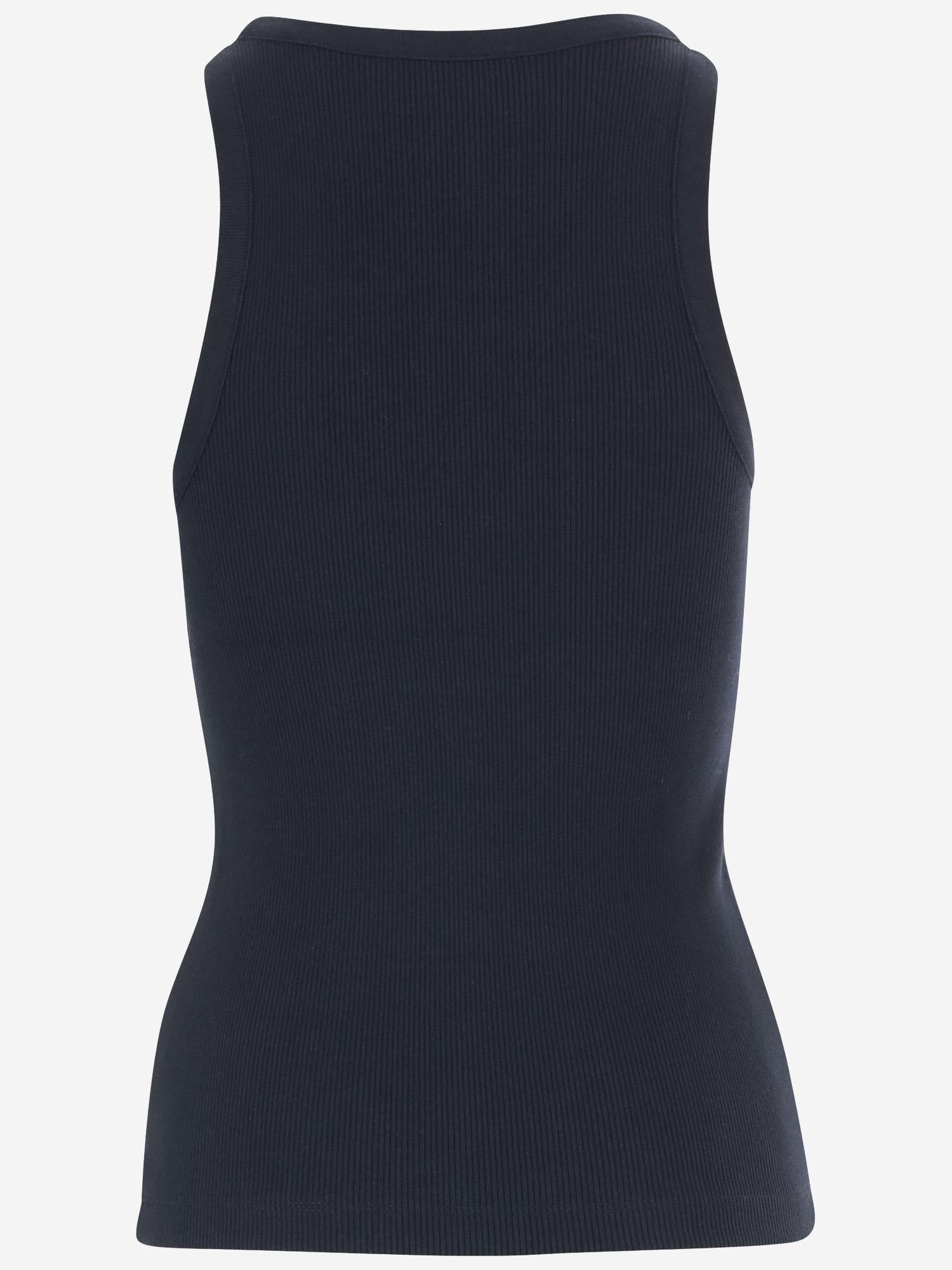 CANOTTA IN MISTO COTONE STRETCH V018884418 403CBL VINCE 