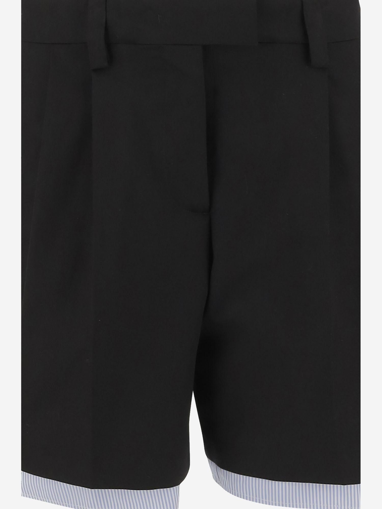 PANTALONI CORTI IN misto cotone MP1959 1UPXF0002 MIU MIU 