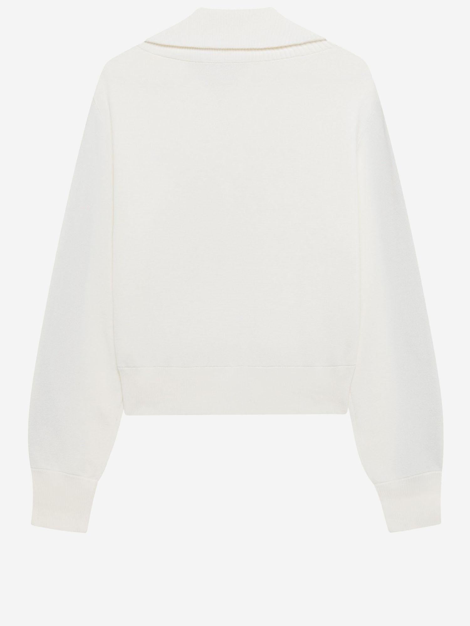 Giacca logata in viscosa JAPW028W KNITWHITE AUTRY 