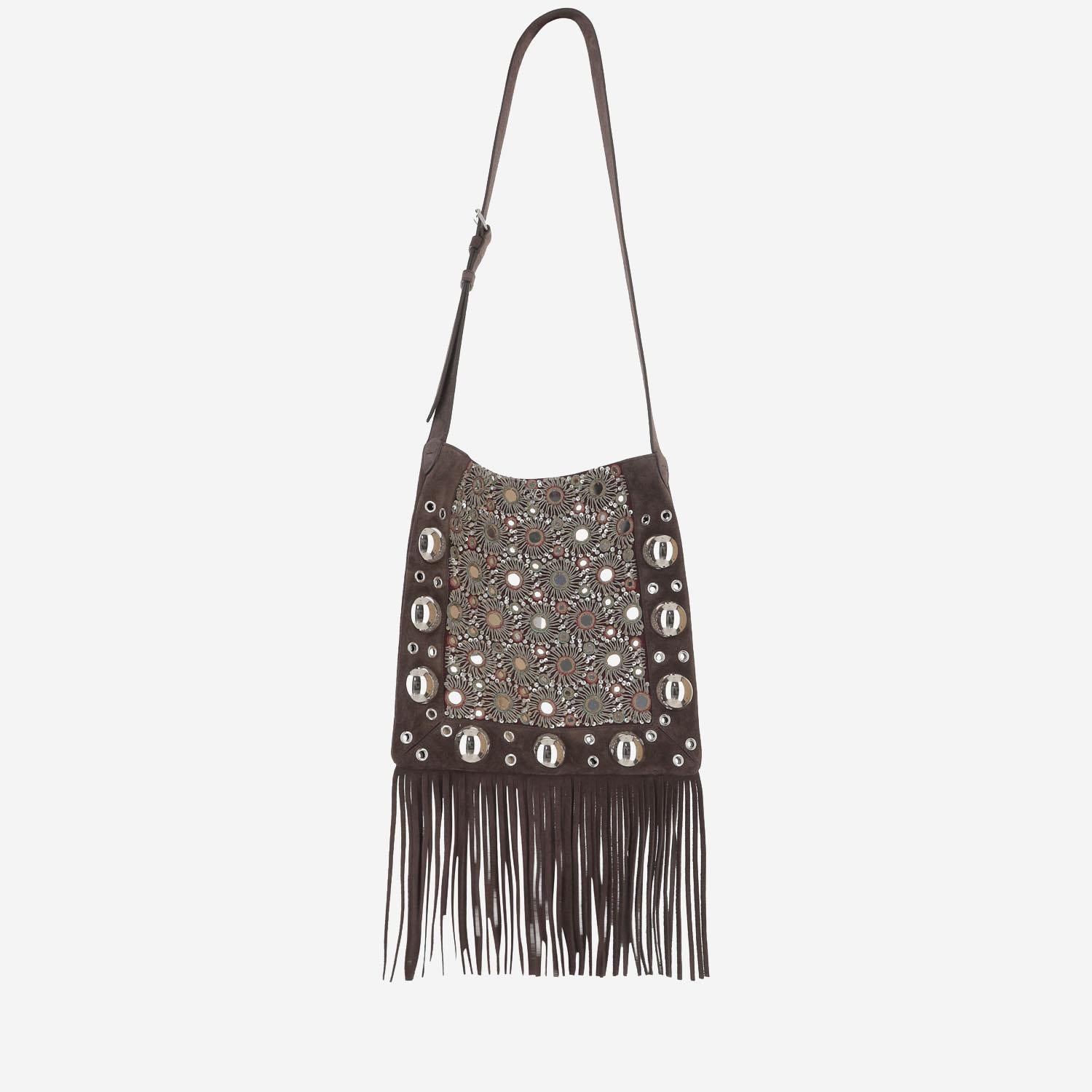 Borsa A Spalla Valentino Garavani Nellcôte Ricamata Con Frange 7W2B0R33 TAARCB VALENTINO GARAVANI 